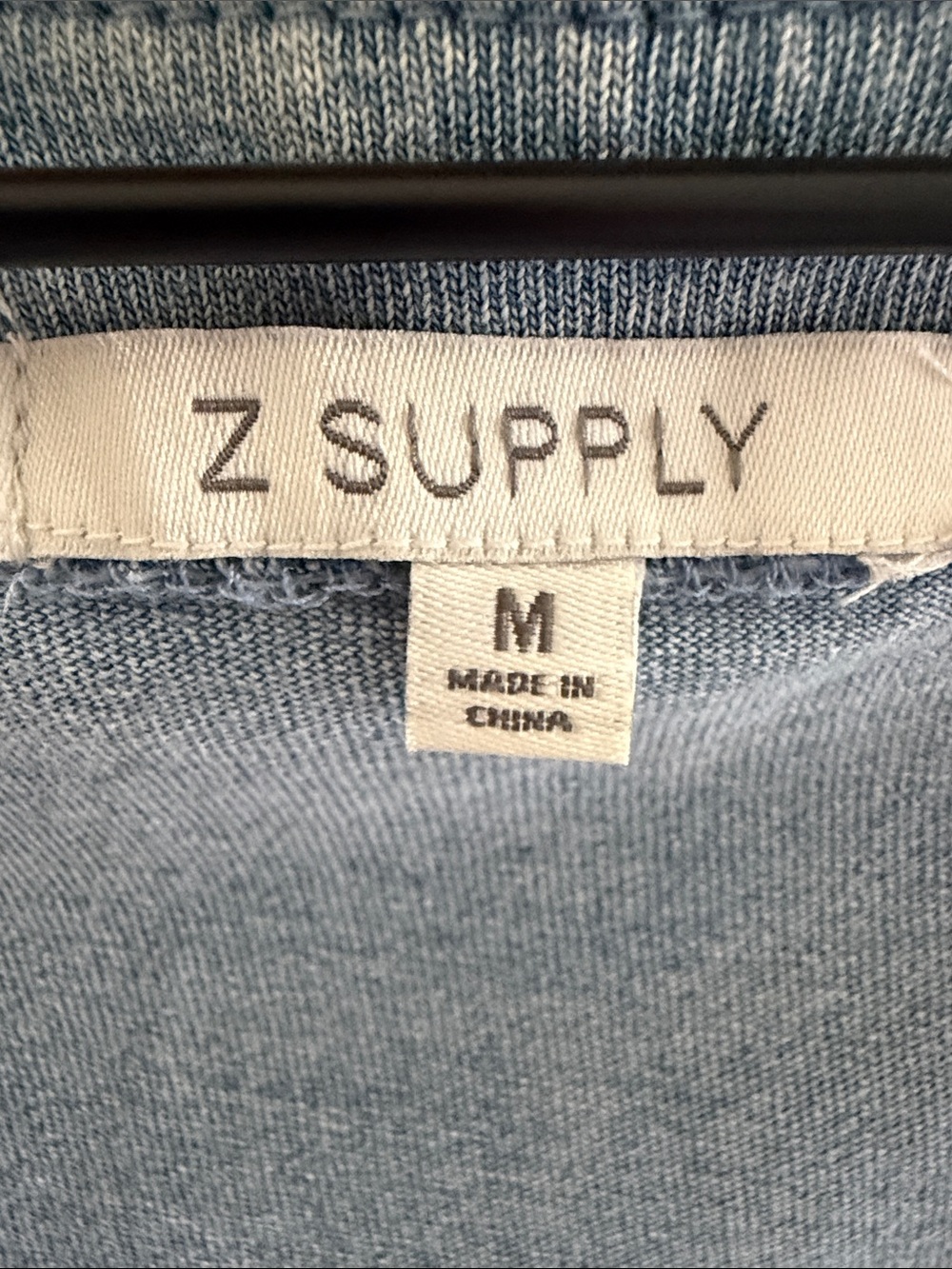 Z Supply Women’s Jersey Denim-Style Button Front Tank Top - Picture 3 of 6